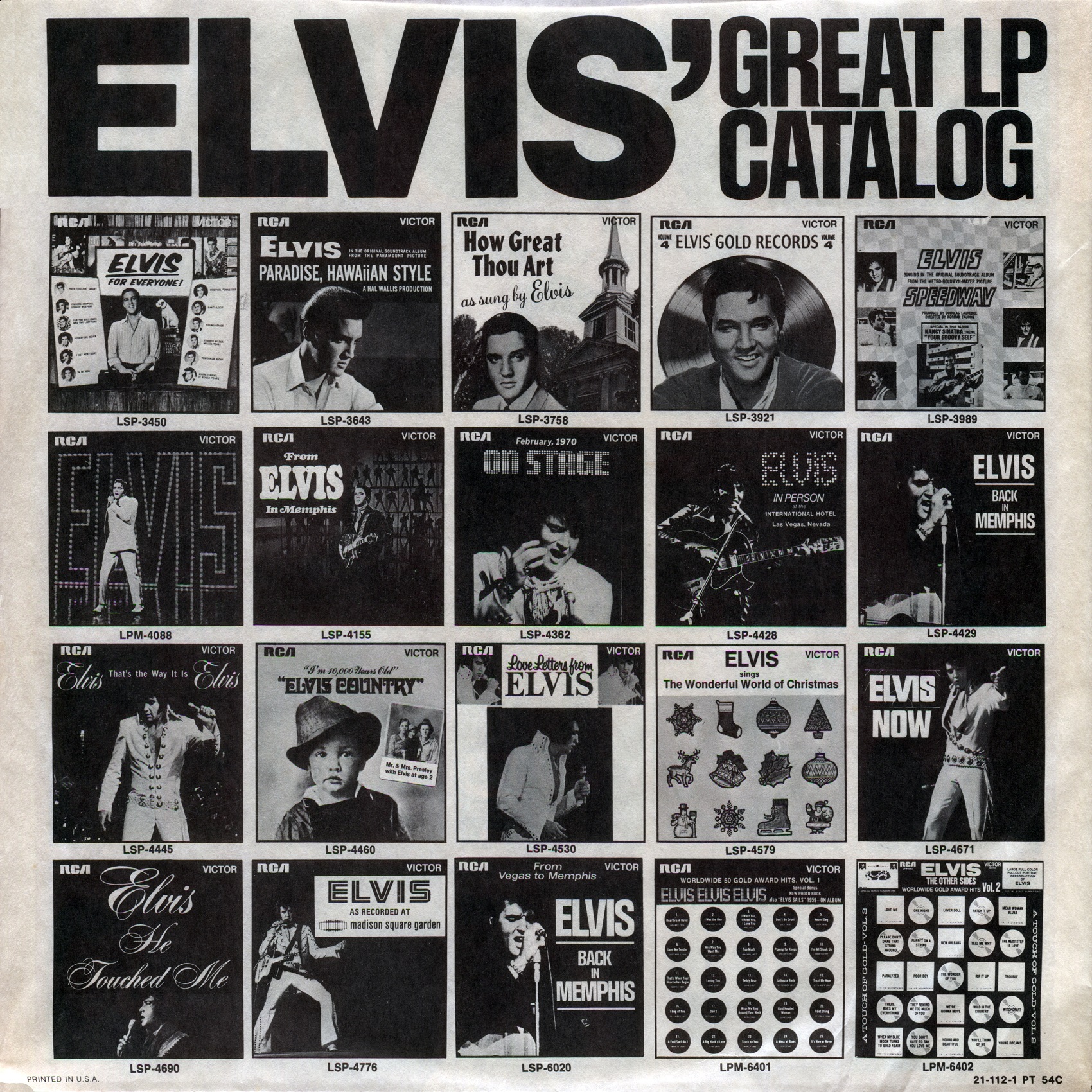 Elvis Presley  Promised Land : LP Inlay 2